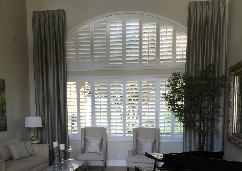 Arched Shutters In Southern California Sunburst Shutters Southern CA